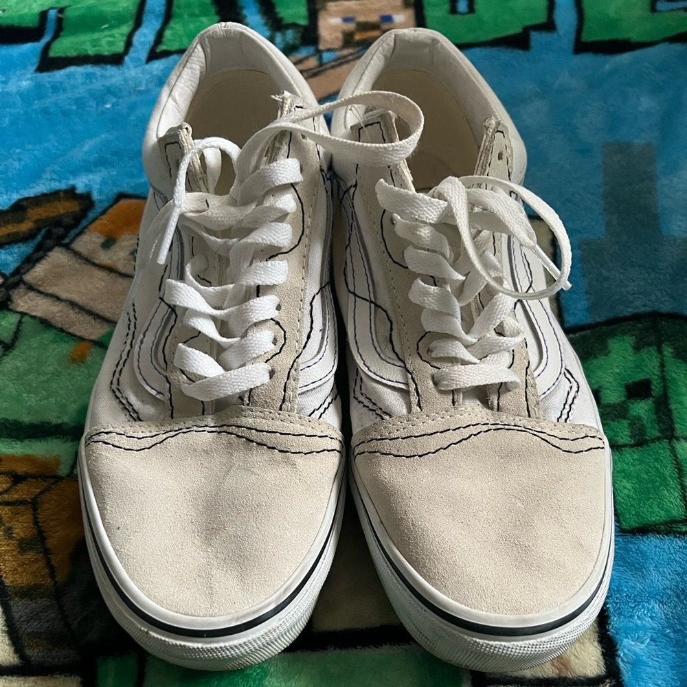 Old Skool Squiggle Stitch Vans M8.5/W10 - image 4